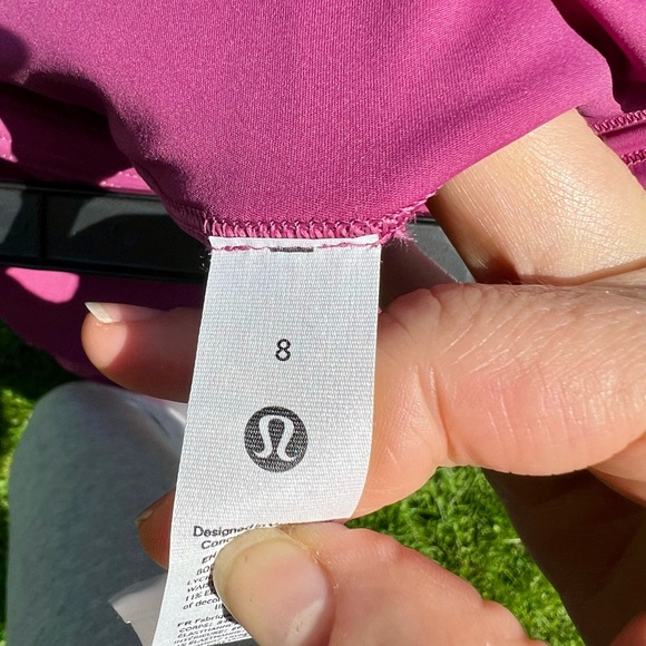 NWT Lululemon fast & Free Tight Leggings pink mulberry pink 7/8 8 reflective - Picture 6 of 15